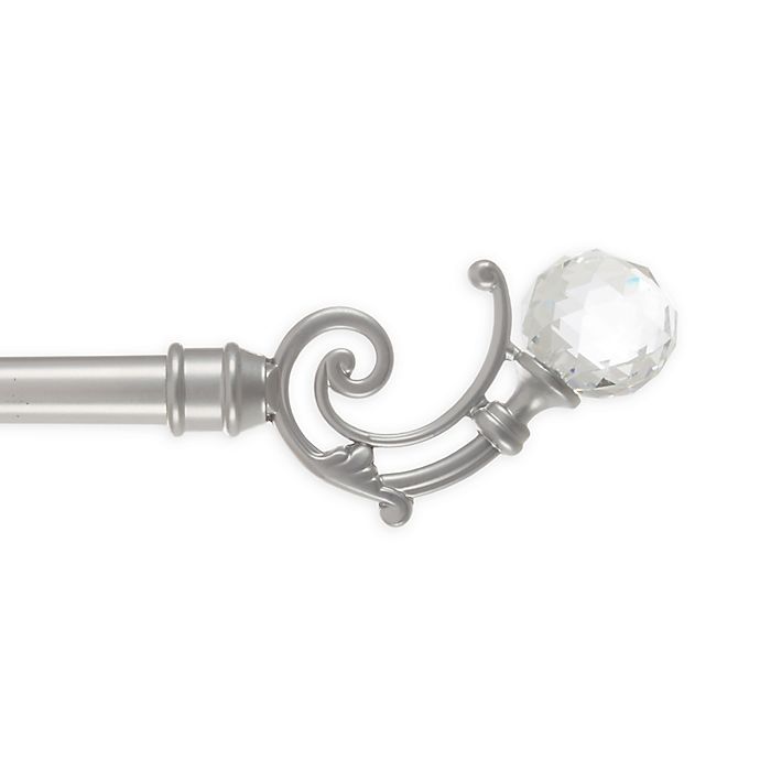 crystal curtain rods finials