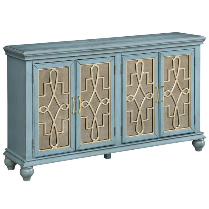 Coast To Coast Imports Llc Riverside Media Credenza In Blue Bed