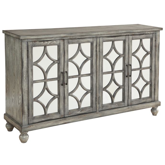 Coast To Coast Imports Llc Aimee Media Credenza In Grey Bed