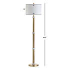 Alternate image 1 for JONATHAN Y Gregory 60.5" Metal/Marble LED Floor Lamp in Brass Gold