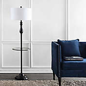 JONATHAN Y Laine 60" Metal/Glass LED Side Table and Floor Lamp in Oil Rubbed Bronze