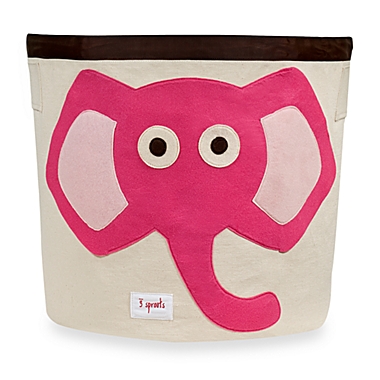 3 sprouts&reg; Pink Elephant Storage Bin in Pink. View a larger version of this product image.