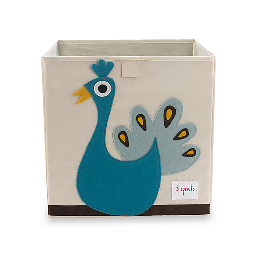 Alternate image 1 for 3 Sprouts Storage Box in Peacock