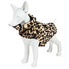 Alternate image 6 for Pet Life&reg; Luxe Poocheetah Mink Dog Coat in Brown