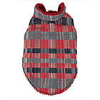 Alternate image 3 for Pet Life&reg; Scotty Small Tartan Plaid Insulated Dog Coat in Red