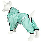 Alternate image 3 for Pet Life&reg; Torrential Shield Medium Full Body Dog Windbreaker Raincoat in Green