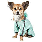 Alternate image 6 for Pet Life&reg; Torrential Shield Medium Full Body Dog Windbreaker Raincoat in Green