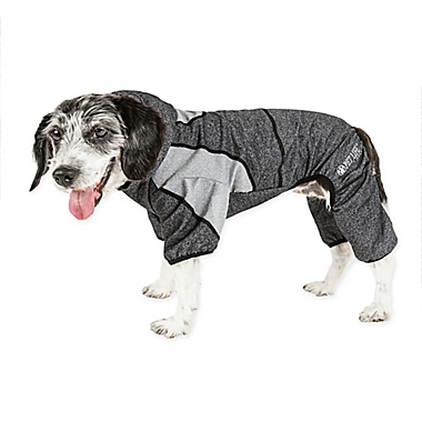 Pet Life&reg; Fur-Breeze Medium Performance Dog Hoodie in Black. View a larger version of this product image.