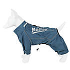 Alternate image 4 for Small Dog Helios&reg; Hurrcanine Waterproof and Reflective Full Body Dog Jacket in Blue