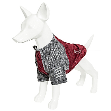 Pet Life&reg; Active Hybreed Large 2-Tone Performance Dog T-Shirt in Maroon. View a larger version of this product image.