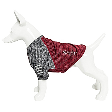 Pet Life&reg; Active Hybreed Large 2-Tone Performance Dog T-Shirt in Maroon. View a larger version of this product image.