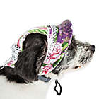 Alternate image 0 for Pet Life&reg; Botanic Bark Floral Canopy Dog Hat in White