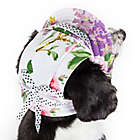 Alternate image 1 for Pet Life&reg; Botanic Bark Floral Canopy Dog Hat in White