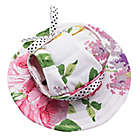 Alternate image 2 for Pet Life&reg; Botanic Bark Floral Canopy Dog Hat in White