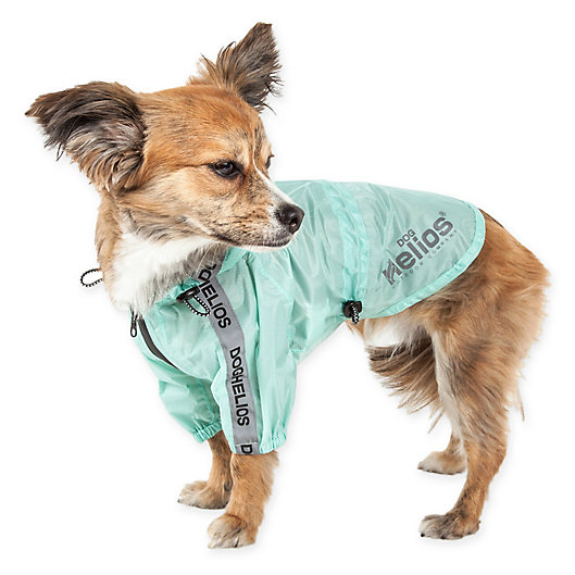 Alternate image 1 for Dog Helios® Torrential Shield Adjustable X-Small Dog Windbreaker Raincoat in Green