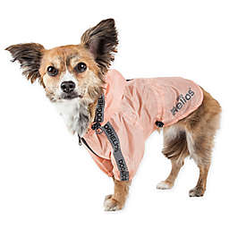 Dog Helios® Torrential Shield Adjustable Medium Dog Windbreaker Raincoat in Pink