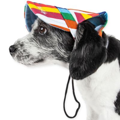 Pet Life&reg; Colorfur Floral Adjustable Large Dog Cap