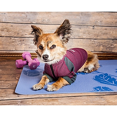 Pet Life&reg; Helios Eboneflow 4-Way Stretch Performance Yoga Dog T-Shirt. View a larger version of this product image.