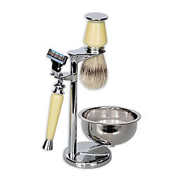 4-Piece Fusion Blade Shave Set in Ivory/Chrome