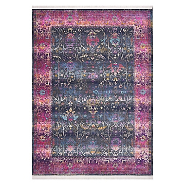 KAS Papillon Eden 9&#39;10 x 13&#39;2 Area Rug in Charcoal. View a larger version of this product image.