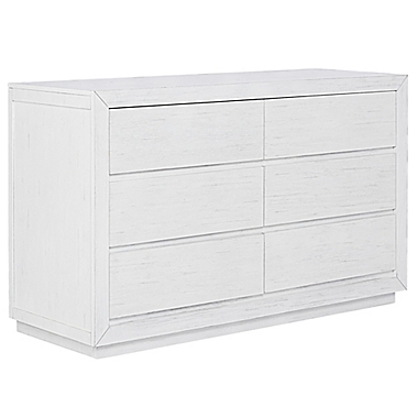 evolur&trade; Maddox 6-Drawer Double Dresser in Weathered White. View a larger version of this product image.