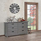 Alternate image 2 for evolur&trade; Waverly 6-Drawer Double Dresser in Rustic Grey