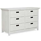 Alternate image 1 for evolur&trade; Waverly 6-Drawer Double Dresser in Weathered White