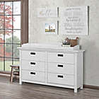 Alternate image 3 for evolur&trade; Waverly 6-Drawer Double Dresser in Weathered White