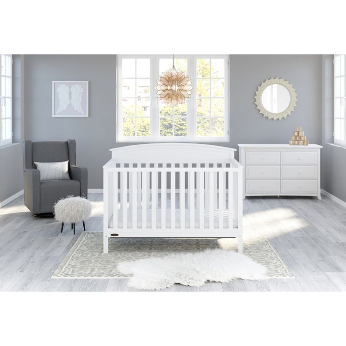 Graco Benton 4 In 1 Convertible Crib In White Buybuy Baby