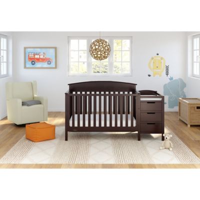 graco crib with changing table