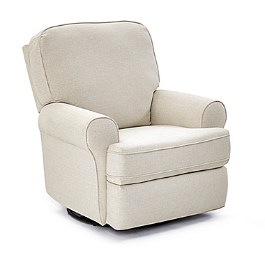 Best Chairs&reg; Tryp Swivel Glider Recliner in Snow. View a larger version of this product image.