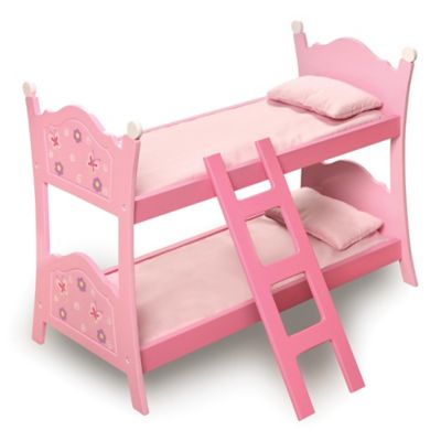 badger basket doll bunk beds with ladder and storage armoire