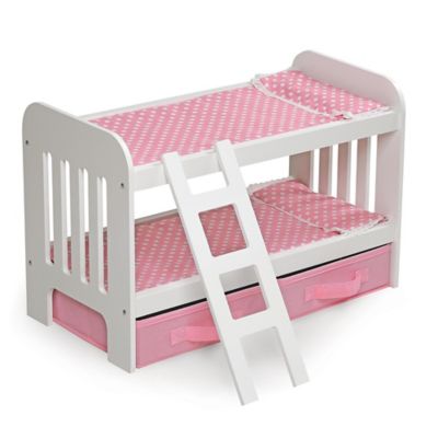 badger basket triple doll bunk bed