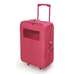 Badger Basket Double Doll Trolley Carrier with Sleeping Bags and Pillows in Pink Star