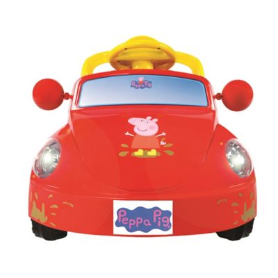 rollplay 6v peppa pig family car
