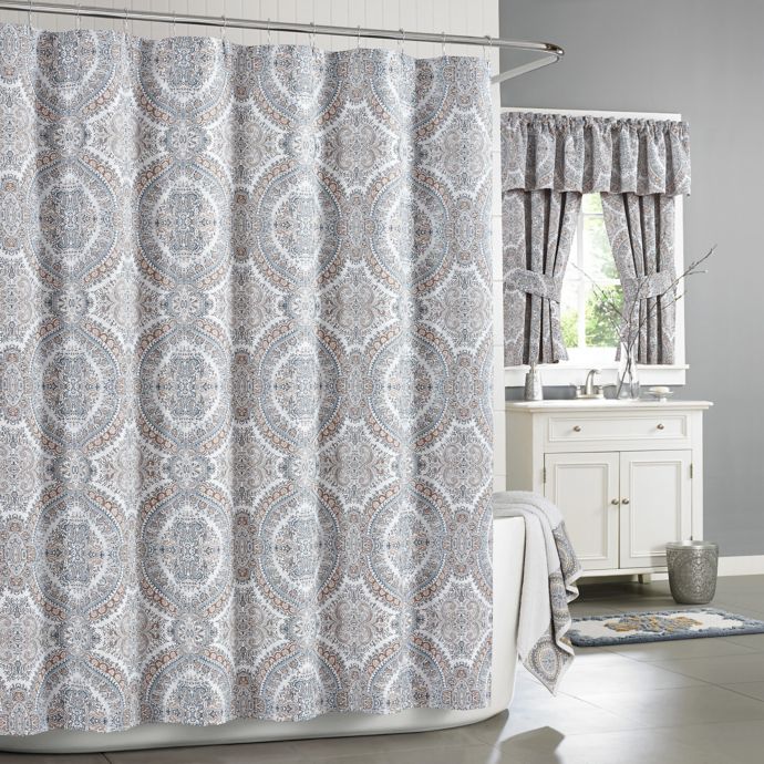 bed bath and beyond shower curtains gray