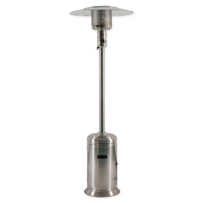 Zen Temp Full Size Umbrella Style Patio Heater In Stainless Steel