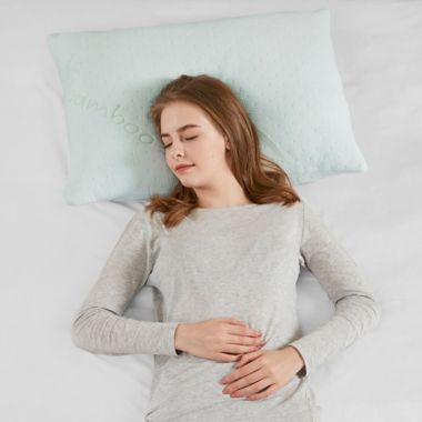 Sleep Philosophy Shredded Memory Foam Pillow in White. View a larger version of this product image.