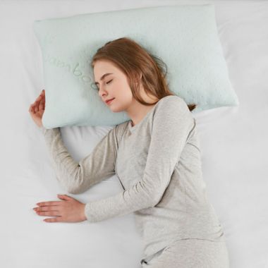 Sleep Philosophy Shredded Memory Foam Pillow in White. View a larger version of this product image.