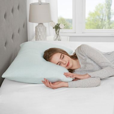 Sleep Philosophy Shredded Memory Foam Pillow in White. View a larger version of this product image.