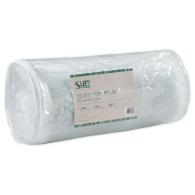 Sleep Philosophy Shredded Memory Foam Pillow in White. View a larger version of this product image.
