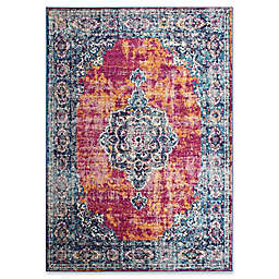 Rugs America Skylar Contemporary 8' x 10' Area Rug in Red