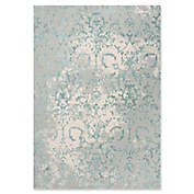 Rizzy Home Chelsea Vine Scroll 3&#39;11 x 5&#39;6 Area Rug in Grey/Teal