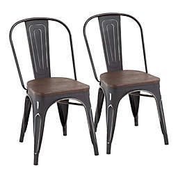 LumiSource® Oregon Dining Chairs in Black(Set of 2)