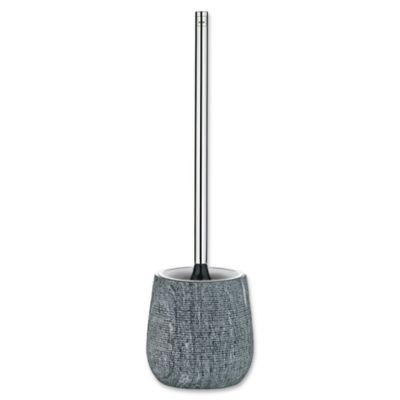 grey toilet brush set