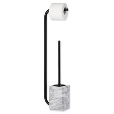 toilet brush holder and toilet roll holder