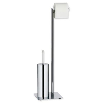 silver toilet brush