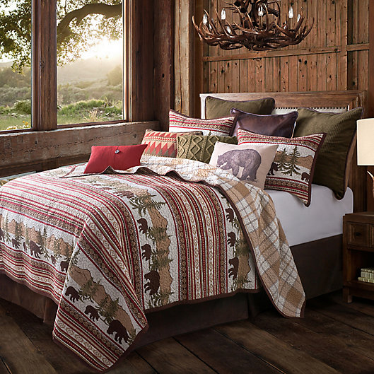Alternate image 1 for HiEnd Accents Bear Trail Reversible Quilt Set