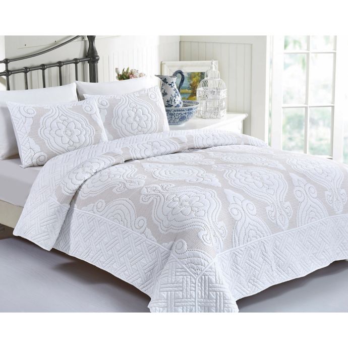 California Design Den Damask Quilt Set Bed Bath Beyond
