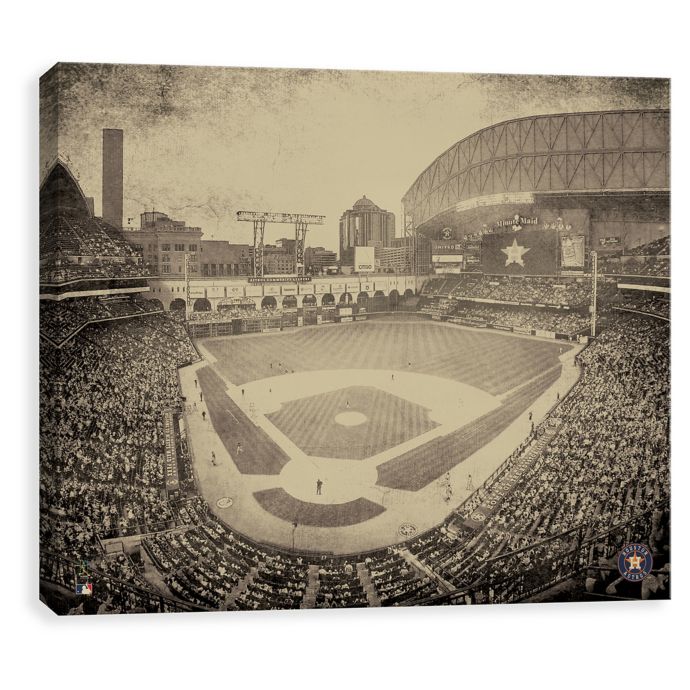 Mlb Houston Astros Vintage Stadium Printed Canvas Wall Art Bed Bath Beyond